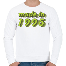 PRINTFASHION made-in-1995-green-grey - Férfi pulóver - Fehér férfi pulóver, kardigán