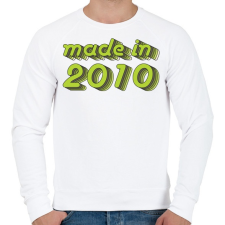 PRINTFASHION made-in-2010-green-grey - Férfi pulóver - Fehér férfi pulóver, kardigán