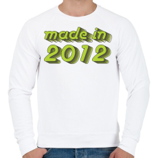 PRINTFASHION made-in-2012-green-grey - Férfi pulóver - Fehér