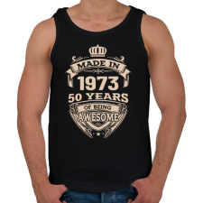 PRINTFASHION Made in - Évszámmal - Férfi atléta - Fekete atléta, trikó