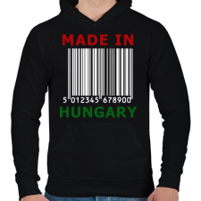 PRINTFASHION MADE IN HUNGARY - Férfi kapucnis pulóver - Fekete férfi pulóver, kardigán