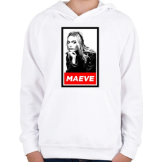 PRINTFASHION Maeve - Gyerek kapucnis pulóver - Fehér