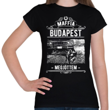 PRINTFASHION Maffia Budapest - Női póló - Fekete női póló