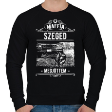 PRINTFASHION Maffia Szeged - Férfi pulóver - Fekete