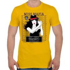PRINTFASHION Maffialány - Férfi póló - Sárga férfi póló