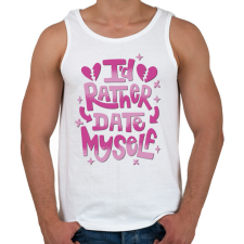 PRINTFASHION Magammal randizok inkább - Férfi atléta - Fehér atléta, trikó