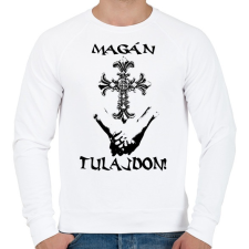 PRINTFASHION MAGÁNTULAJDON - Férfi pulóver - Fehér férfi pulóver, kardigán