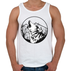 PRINTFASHION Magányos farkas - Férfi atléta - Fehér