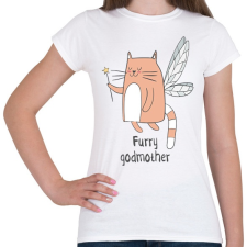 PRINTFASHION Magic cat - Női póló - Fehér női póló