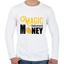 PRINTFASHION Magic-internet-money - Férfi hosszú ujjú póló - Fehér férfi póló