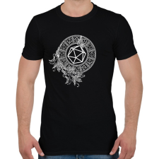 PRINTFASHION Mágikus Kockakör - Férfi póló - Fekete férfi póló