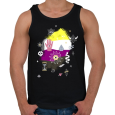 PRINTFASHION Mágikus nembináris - Férfi atléta - Fekete