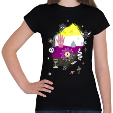 PRINTFASHION Mágikus nembináris - Női póló - Fekete