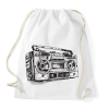 PRINTFASHION magnó  - Sportzsák, Tornazsák - Fehér