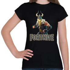 PRINTFASHION Magnus skin Fortnite - Női póló - Fekete