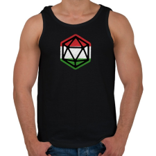 PRINTFASHION Magyar D20 - Férfi atléta - Fekete atléta, trikó