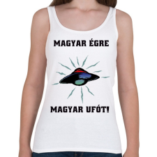 PRINTFASHION magyar égre magyar ufót - Női atléta - Fehér női trikó