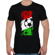 PRINTFASHION Magyar foci - Férfi póló - Fekete