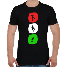 PRINTFASHION Magyar foci - Férfi póló - Fekete férfi póló