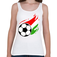 PRINTFASHION Magyar foci - Női atléta - Fehér női trikó