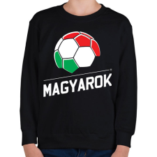 PRINTFASHION Magyar focis ajándék focis póló - Gyerek pulóver - Fekete gyerek pulóver, kardigán