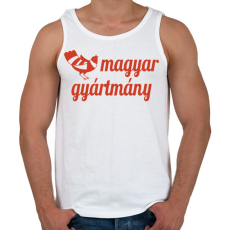 PRINTFASHION Magyar gyártmány - Férfi atléta - Fehér