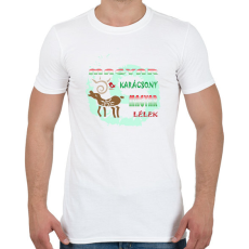 PRINTFASHION Magyar Karácsony - Férfi póló - Fehér