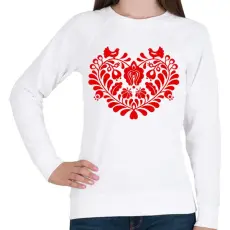 PRINTFASHION Magyar motivum - Női pulóver - Fehér