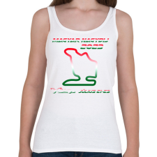 PRINTFASHION Magyar Nagydij 02 - Női atléta - Fehér női trikó