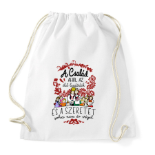 PRINTFASHION magyar népmese család - Sportzsák, Tornazsák - Fehér tornazsák