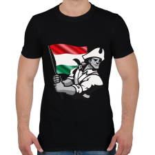PRINTFASHION Magyar Patrióta - Férfi póló - Fekete férfi póló
