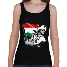 PRINTFASHION Magyar Patrióta - Női atléta - Fekete női trikó