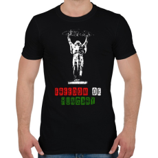 PRINTFASHION magyar szabadság - Férfi póló - Fekete
