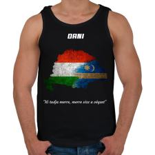 PRINTFASHION magyar székely mintázat névre szóló  - Férfi atléta - Fekete atléta, trikó