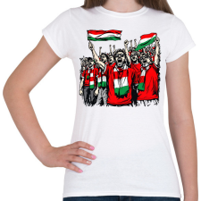 PRINTFASHION Magyar szurkolók - Női póló - Fehér női póló