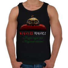 PRINTFASHION magyar vagyok2 - Férfi atléta - Fekete atléta, trikó