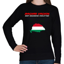 PRINTFASHION magyar vagyok - Női pulóver - Fekete női pulóver, kardigán