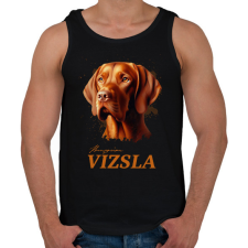 PRINTFASHION Magyar Vizsla - Férfi atléta - Fekete atléta, trikó