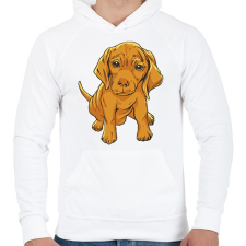 PRINTFASHION Magyar vizsla - Férfi kapucnis pulóver - Fehér női pulóver, kardigán