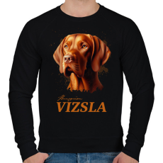 PRINTFASHION Magyar Vizsla - Férfi pulóver - Fekete