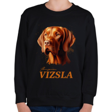 PRINTFASHION Magyar Vizsla - Gyerek pulóver - Fekete gyerek pulóver, kardigán