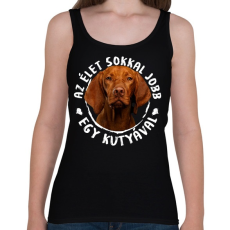 PRINTFASHION Magyar Vizsla - Női atléta - Fekete