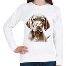 PRINTFASHION Magyar Vizsla - Női pulóver - Fehér női pulóver, kardigán