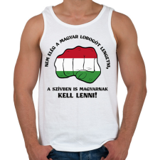 PRINTFASHION Magyarnak kell lenni! - Férfi atléta - Fehér atléta, trikó