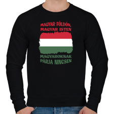 PRINTFASHION Magyaroknak párja nincsen - Férfi pulóver - Fekete férfi pulóver, kardigán