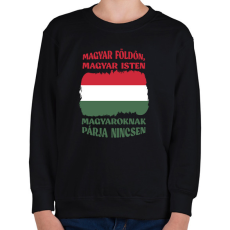 PRINTFASHION Magyaroknak párja nincsen - Gyerek pulóver - Fekete