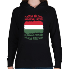 PRINTFASHION Magyaroknak párja nincsen - Női kapucnis pulóver - Fekete női pulóver, kardigán