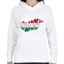 PRINTFASHION Magyarország - Női kapucnis pulóver - Fehér női pulóver, kardigán