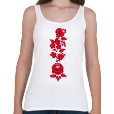 PRINTFASHION Magyaros minta8 - Női atléta - Fehér női trikó