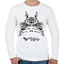 PRINTFASHION Magyaros Totoro - Férfi hosszú ujjú póló - Fehér férfi póló